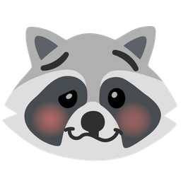 Raccoon and Woozy face