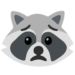 Raccoon and Worried face