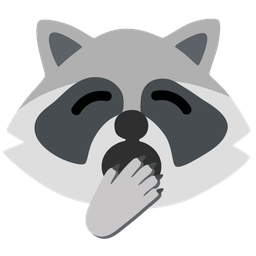 Raccoon and Yawning face