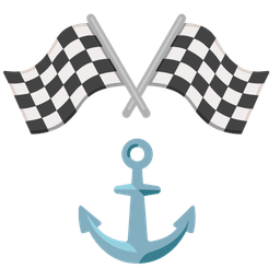 racing car and anchor