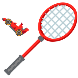 racing car and badminton