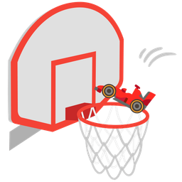 racing car and basketball