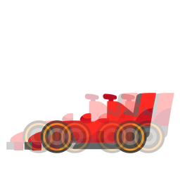 racing car and beating heart