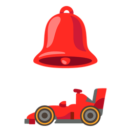 racing car and bell