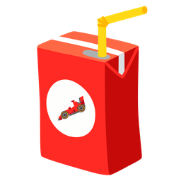 racing car and beverage box