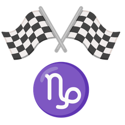 racing car and Capricorn