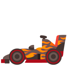 racing car and fire