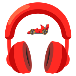 racing car and headphone
