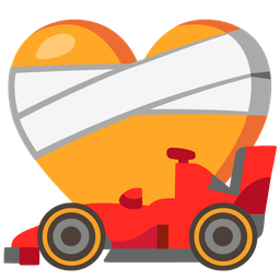 racing car and mending heart