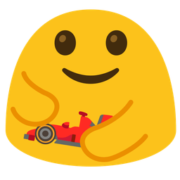 racing car and people hugging