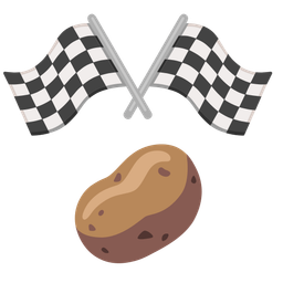 racing car and potato
