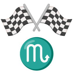 racing car and Scorpio