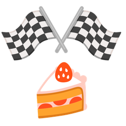 racing car and shortcake