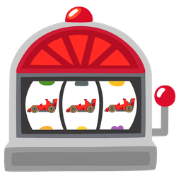 racing car and slot machine