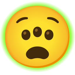 radioactive and anguished face