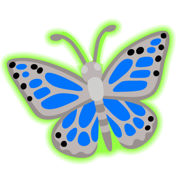 radioactive and butterfly