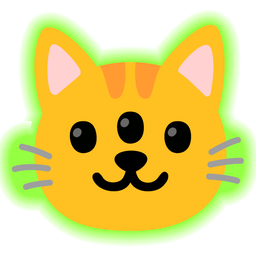 radioactive and cat face