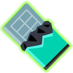 radioactive and chocolate bar