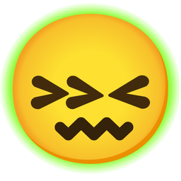 radioactive and confounded face