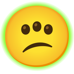 radioactive and confused face