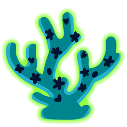 radioactive and coral