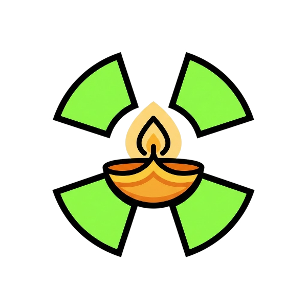 Radioactive and Diya lamp