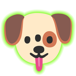 radioactive and dog face