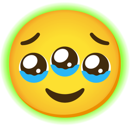 radioactive and face holding back tears