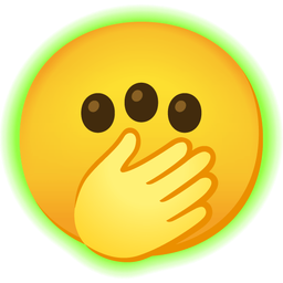 radioactive and face with open eyes and hand over mouth