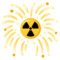 radioactive and fireworks
