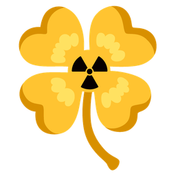 radioactive and four leaf clover