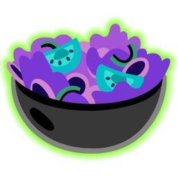 radioactive and green salad