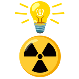 radioactive and light bulb