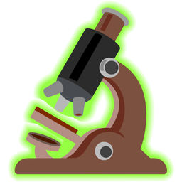 radioactive and microscope