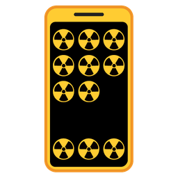 radioactive and mobile phone