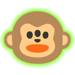 radioactive and monkey face