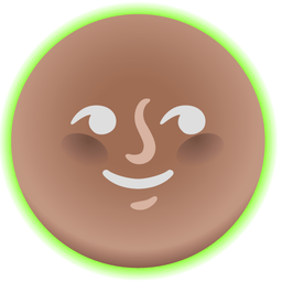 radioactive and new moon face