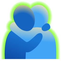 radioactive and people hugging