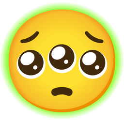 radioactive and pleading face