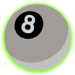 radioactive and pool 8 ball