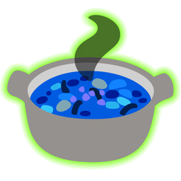 radioactive and pot of food