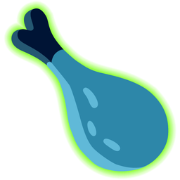 radioactive and poultry leg