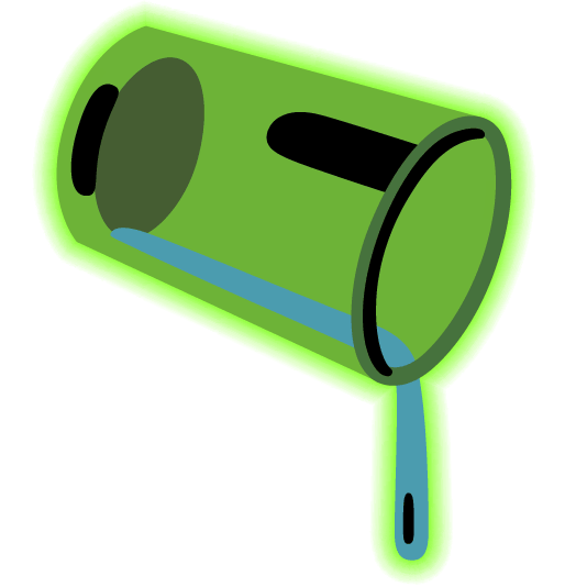 Radioactive and Pouring liquid