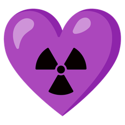 radioactive and purple heart