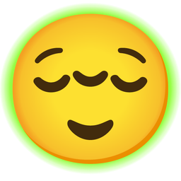 radioactive and relieved face