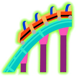 radioactive and roller coaster