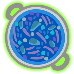 radioactive and shallow pan of food