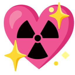 radioactive and sparkling heart
