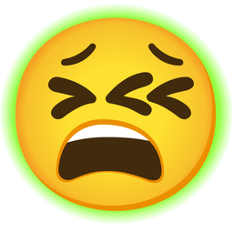 radioactive and tired face