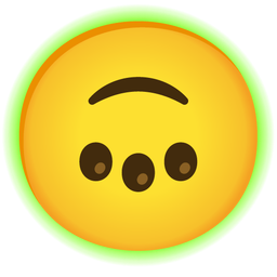 Radioactive and Upside-down face